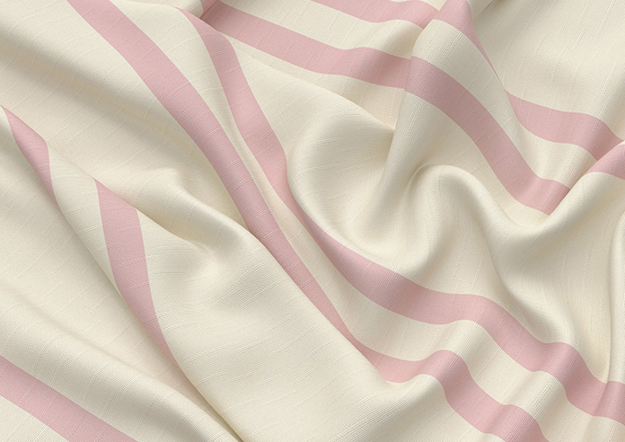 Adelaide, Winnies Stripe Rosies Pink - Roman Blind - Image 4